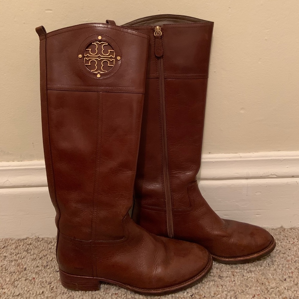 Tory Burch Tall Riding Boots with Insignia